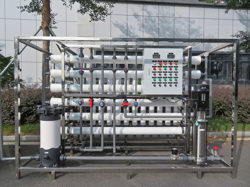 2噸超濾+反滲透廢水深度除鹽水設備_電鍍中水回用系統(tǒng)